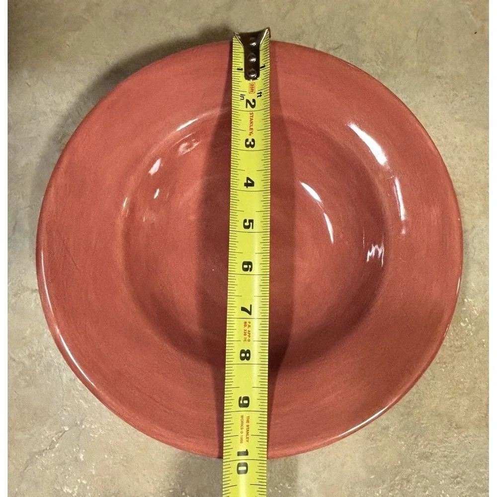 Pottery Barn SAUSALITO Dusty Pink Wide Rimmed Bowl 10